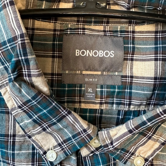 Bonobos - Slim Fit Plaid Button Down - Size XL - Picture 4 of 4